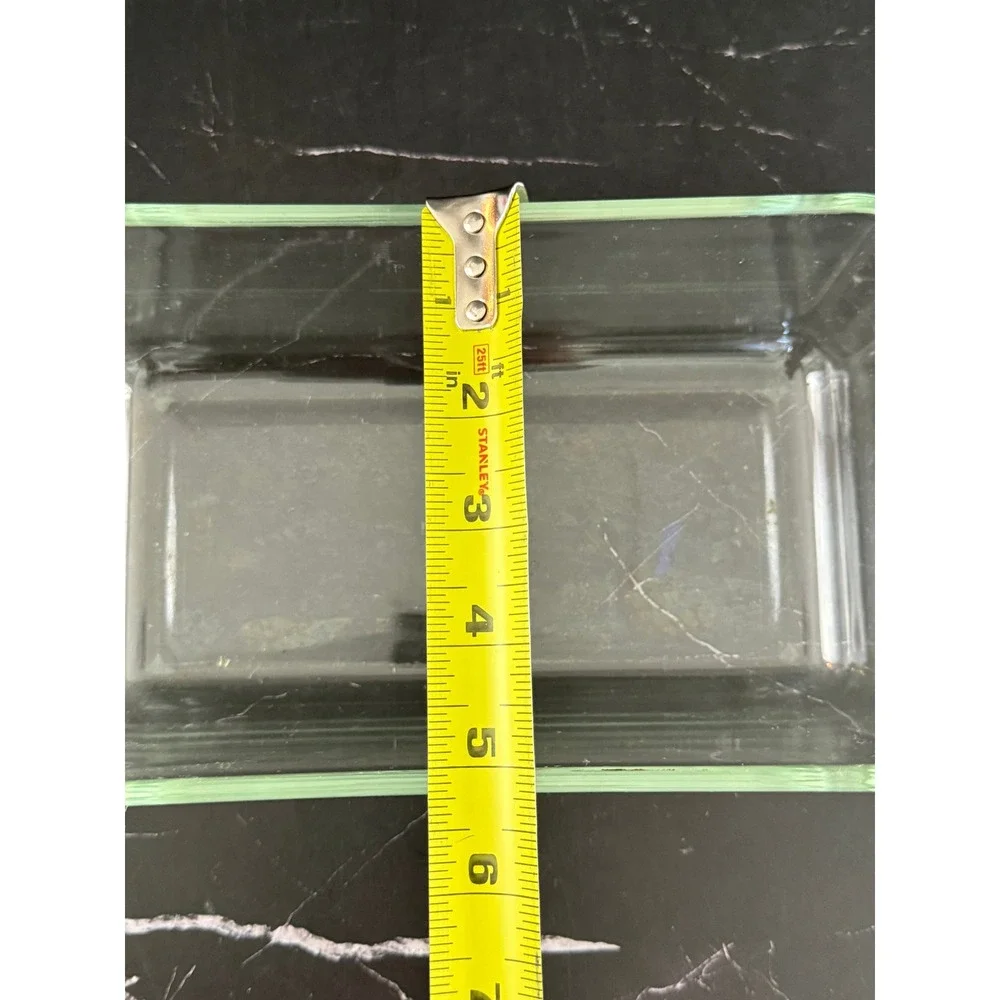 Vintage Pyrex Clear Borosilicate Glass 9X5X3 Loaf Pan 215-B Made in USA